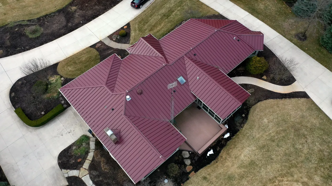 Storm damage documentation on a Devon commercial building