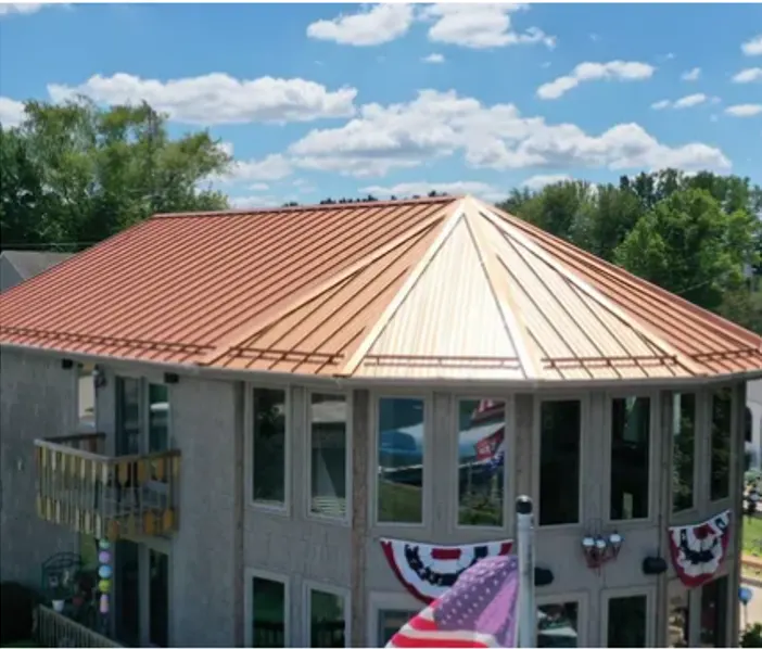 Tarping and dry-in on a Devon commercial roof